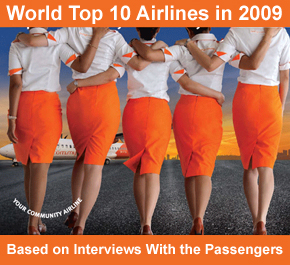 World Top 10 Airlines in 2009